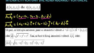 36 Matematika Klasa 12 Mesimi 36 Intensiteti i vektorit dhe këndi ndërmjet vektorëve [upl. by Annert635]