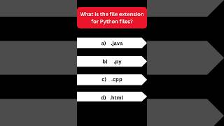 What is the File Extension for Python Files 🐍💻 Python Quiz Challenge python quiz pythontutorial [upl. by Keefer854]