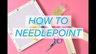 Learn How to Needlepoint in FIVE Minutes  NeedlepointCom [upl. by Harrington]