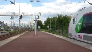 Z50000 NAT  Départ de la gare de Pontoise sur la ligne J du Transilien [upl. by Iggie]