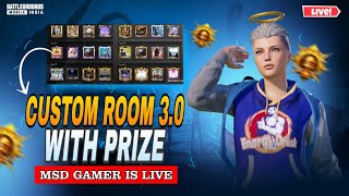 Custom Room  Unlimited Custom  PUBG LIVE CUSTOMS bgmilive bgmicustomroom msdgamer [upl. by Waddell25]