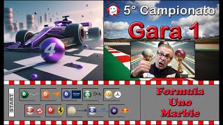 🏁 Gara 1 🏁 Formula Uno Marble 🏁 5° Campionato ✌ [upl. by Nivlak]