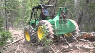 John Deere skidder 440 Extreme Logging [upl. by Lednyc695]