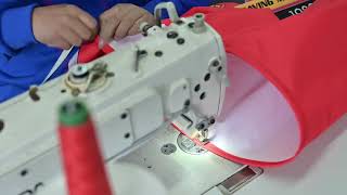 Custom windsock printing and sewing process [upl. by Alicsirp]