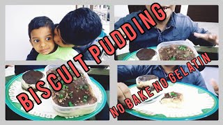 Marie light biscuit custard puddingNo bakeno GelatinEggless PuddingBest Biscuit Pudding Recipe [upl. by Lokkin]