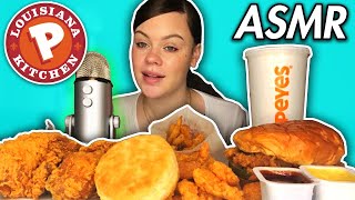 ASMR MOST POPULAR FOOD AT POPEYES CHICKEN SANDWICH FRIED CHICKEN CAJUN FRIES BISCUIT MUKBANG [upl. by Braun529]