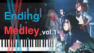 DARLING in the FRANXX ENDING MEDLEY vol1  Piano tutorial  sheets [upl. by Summer524]