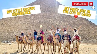 TRAVEL VLOG MY FIRST TIME EXPLORING EGYPT  HOTEL ROOM TOUR AND I VISITED THE ANCIENT PYRAMID [upl. by Frisse]