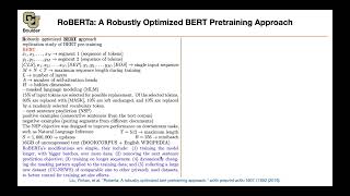 RoBERTa  Lecture 54 Part 1  Applied Deep Learning Supplementary [upl. by Adoh]