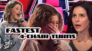 FASTEST 4CHAIR Turns on the Voice Kids 2024  The Voice Kids 2024 [upl. by Baalman]