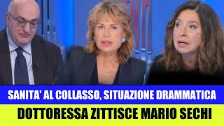 SANITA AL COLLASSO DOTTORESSA ZITTISCE SECHI giorgiameloni governo politica la7 lilligruber [upl. by Inaoj159]