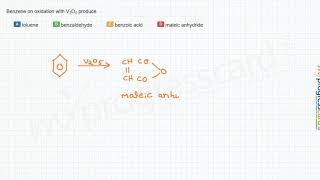 Benzene on oxidation with V2O5 produce [upl. by Tychonn719]