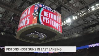 Pistons host Devin Booker and the Suns at the Breslin Center [upl. by Hamitaf]