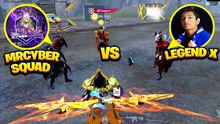 🔥MRCYBERSQUAD vs Legend X In Same Match  Blood Raven vs Pharaoh X Suit  Legend X [upl. by Prader938]