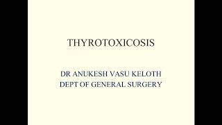 Thyroid Gland Thyrotoxicosis  part one [upl. by Nolyd193]