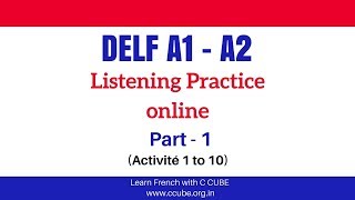 DELF A1 A2 Listening Exercises Practice Online  French Listening Comprehension Examen [upl. by Ylerebmik405]