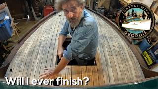 Will I ever Finish  Wooden Boat Repair  Classic Boat Refit 435  Travels With Geordie [upl. by Hallvard]