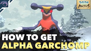 HOW TO GET LEVEL 85 ALPHA GARCHOMP in Pokemon Legends Arceus [upl. by Eilerua600]