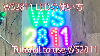 ESP32ArduinoWS2811 LEDの使い方 [upl. by Doretta]