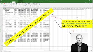 MS Project Made Easy Tutorial 1 Project Manage any Project Using MS ProjectLearn Learn the Basics [upl. by Richer]