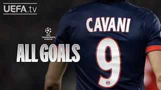 All UCL Goals EDINSON CAVANI [upl. by Francyne354]