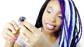 Crochet Braids Box Braids EASY METHOD With Cornrows [upl. by Aryt]