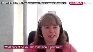 ASK THE FD SERIES Purchase Ledger Clerk Interview Questions [upl. by Rahab994]