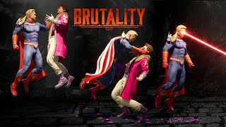 MK1 Homelander All Brutalities Fatalities Fatal Blow Ending Taunts amp Victory Celebrations [upl. by Veronika]