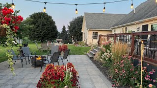 Beautiful backyard garden tour July is my favorite in the patio garden [upl. by Derby]