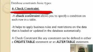 Oracle Check Constraint تعليم اوراكل [upl. by Sigismond103]