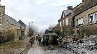 U S TROOPS in JUVIGNY LE TERTRE NORMANDY [upl. by Nirrat870]