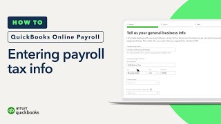 How to enter your payroll tax info in QuickBooks Online Payroll [upl. by Animar]