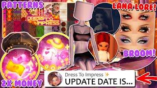 HALLOWEEN UPDATE Release Date 2 GAMEPASSES 3 LANA LORE Quests and MORE Roblox Dress To Impress [upl. by Cope]