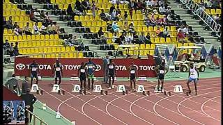 100m  Justin Gatlin  976 977  Doha 2006 [upl. by Lillis633]