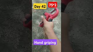 Day 42 of hand gripping challenge shortsfeed viralshort trending gym challenge [upl. by Esiuole736]