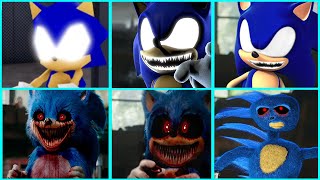 Sonic The Hedgehog Movie  DING DONG HIDE AND SEEK vs Sonic EXE Uh Meow All Designs Compilation 2 [upl. by Arihsat]