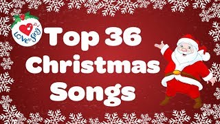 Top 36 Popular Christmas Songs and Carols Playlist 🎅 [upl. by Aidnama]