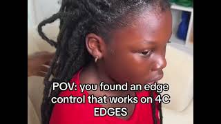 Best Edge control for 4C Hair [upl. by Zacharie303]