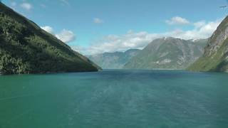 Geirangerfjord  Ausfahrt Timelapse HD [upl. by Anihta776]