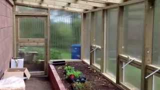 DIY Leanto Greenhouse  Completed [upl. by Oates866]