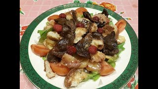 Recette de ma SALADE PÉRIGOURDINE aux GÉSIERS de CANARD CONFITS [upl. by Nhepets]