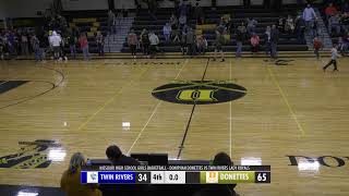 Donettes vs Twin Rivers Basketball [upl. by Ydnerb797]