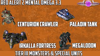 MENTAL OMEGA 33 Red Alert 2  Tier 3 Monsters amp Special Units [upl. by Eedahs]