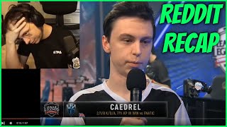 Caedrel Reacts To Reddit Comments On Him LCK Worlds Trailer amp Caedrels 100 WR VS Caps Game [upl. by Kartis412]