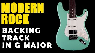 Modern Rock Backing Track in G Major  Easy Jam Tracks [upl. by Loomis293]