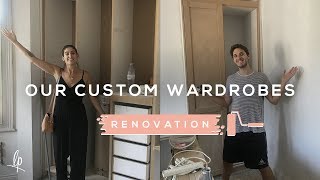 OUR CUSTOMBUILT WARDROBES RENOVATION VLOG  Lily Pebbles [upl. by Gnoy]