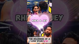 Rhea Ripley and Jey Uso  Love Story begins at WWE rhea ripley yeet 💕 wwe ytshorts shorts fyp [upl. by Aaron]