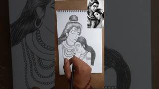 Hor hor mohadev⭐🔱🔱❤️ drawing sketch artistbinod shorts [upl. by Demetris191]