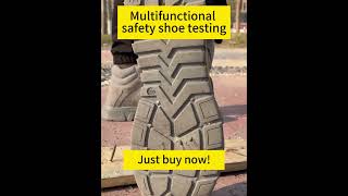 Multifunctional safety shoe testing 0266G workshoes supersafetyshoes safetyshoes [upl. by Audly170]