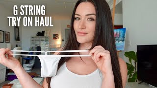 THE BEST G STRING TRY ON HAUL [upl. by Herzel]